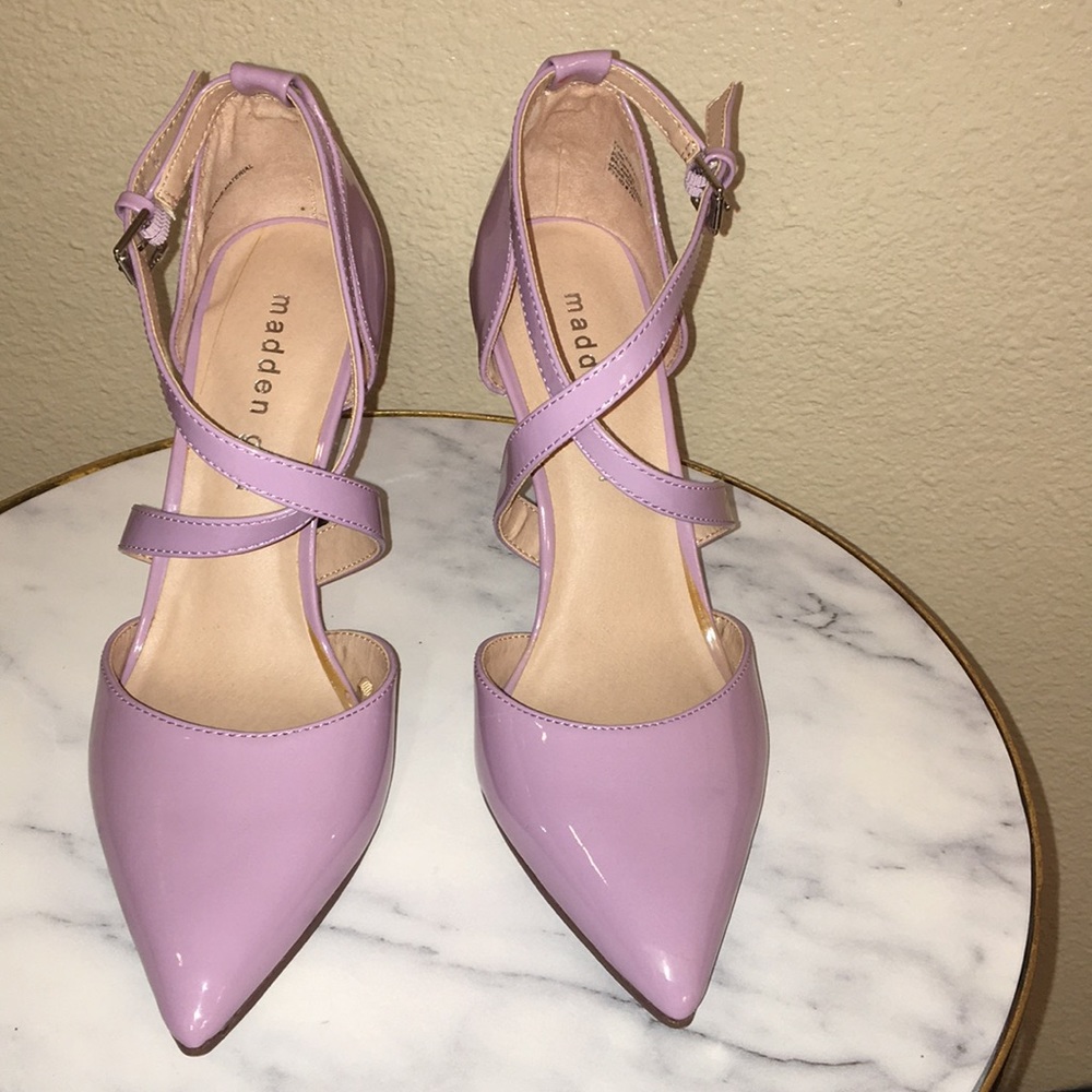 NWT Gorgeous lilac strappy pointed toe heels - Picture 9 of 13